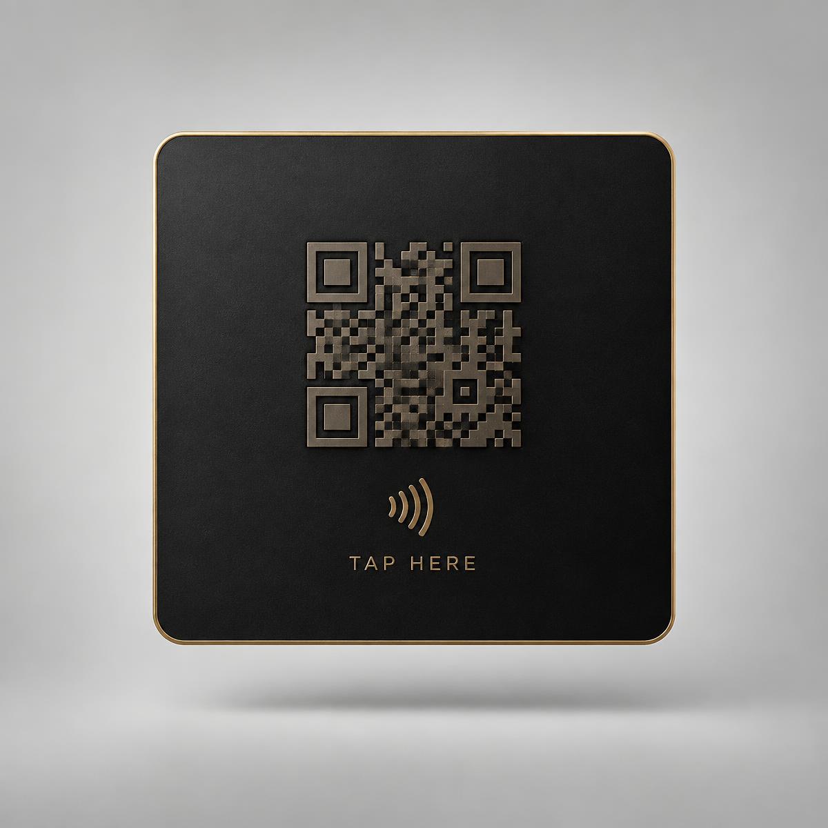 Placa Google NFC + QR Code Dinâmico
